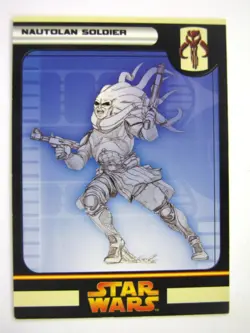 Star Wars Miniature Spare Cards: NAUTOLAN SOLDIER # 11B12 - Image 1