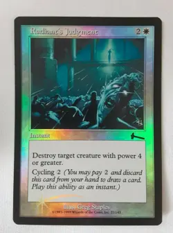 Radiant's Judgement - NM Foil - Magic the Gathering MTG - Urza's Legacy M-167 - Image 1
