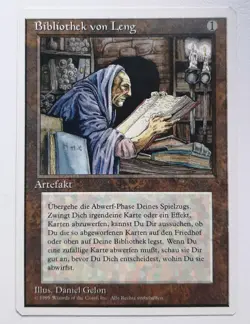 ►BIBLIOTHEK VON LENG ►UNLIMITIERT 1995 4.EDIT ►NM ►ARTEFAKT ►MAGIC MTG Library - Image 1