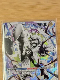 Gear 5 Monkey D. Luffy ST21-001 Parallel Leader Art English Near Mint OP TCG - Image 3