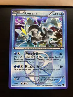 Pokemon Plasma Freeze Kyurem 31/116 Rare Holo *Read Description* - Image 2