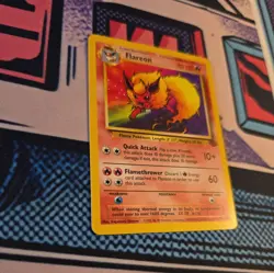1999 Pokemon TCG Flareon Base Set 19/64 Jungle Rare Non-Holo - Image 2