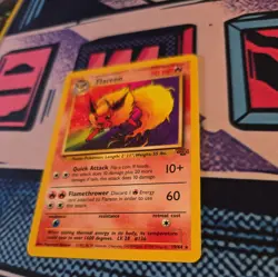 1999 Pokemon TCG Flareon Base Set 19/64 Jungle Rare Non-Holo - Image 3