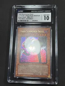 Yugioh CGC 10 Toon Summoned Skull MRL-073 1st Edition Ultra Rare PSA - Image 4