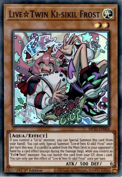 Live Twin Ki-sikil Frost Super Rare 1st Edition Tin of the Pharaoh's Gods Yugioh - Image 1