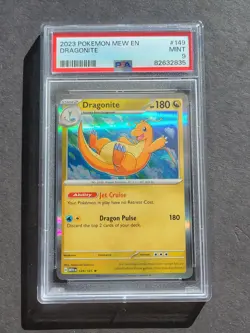 PSA 9 DRAGONITE 149/165 - SCARLET & VIOLET 151 MEW EN HOLO RARE ENGLISH - MINT - Image 1