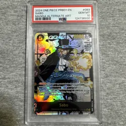 2024 Manga Sabo PRB01 OP04-083 Alt-Art PSA 10 GEM MINT - Image 1