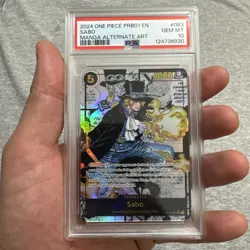 2024 Manga Sabo PRB01 OP04-083 Alt-Art PSA 10 GEM MINT - Image 2