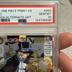 2024 Manga Sabo PRB01 OP04-083 Alt-Art PSA 10 GEM MINT - Image 5