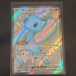 Pokemon TCG Mew ex 216/091 SV: Paldean Fates Shiny Ultra Rare Holo 180 HP EX - Image 1