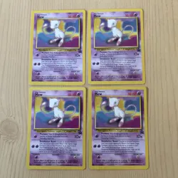Original Pokemon Cards Mew 8 Black Star Promo x4 WOTC 1999/2000 TCG - Image 1