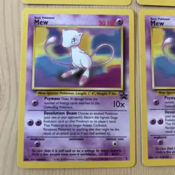 Original Pokemon Cards Mew 8 Black Star Promo x4 WOTC 1999/2000 TCG - Image 5