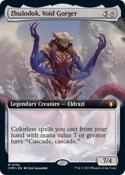 Zhulodok, Void Gorger (Extended Art) - Near Mint MTG Commander Masters - Image 1