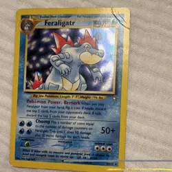 Pokemon TCG Neo Genesis Feraligatr Holo 2000 Nintendo Rare - Image 2