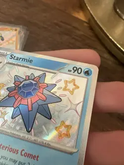Pokemon TCG Starmie 119/091 S&V: Paldean Fates Shiny Holo Rare NM Condition - Image 3
