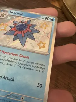 Pokemon TCG Starmie 119/091 S&V: Paldean Fates Shiny Holo Rare NM Condition - Image 4
