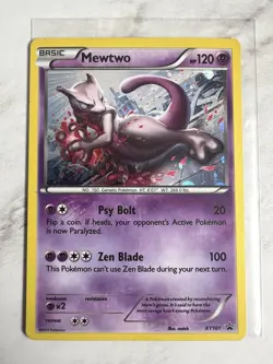 Mewtwo XY101 Promo Holo Swirl 2015 XY Promos Pokemon TCG Card LP - Image 1