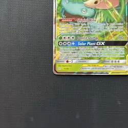 Pokemon Venusaur & Snivy Tag Team GX Sun & Moon Cosmic Eclipse 1/236 Holo NM/M - Image 3