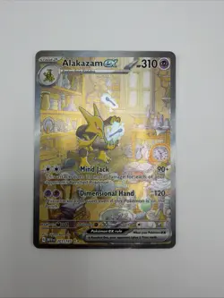Pokemon Alakazam ex 201/165 Scarlet & Violet 151 Holo Special Illustration Rare - Image 3
