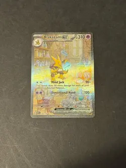 Scarlet & Violet 151 Alakazam ex 201/165 Pokemon TCG Illustration Rare Holo - Image 1