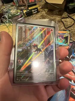 Litleo 139/132 Illustration Rare Pokemon ME01: Mega Evolution Full Art Holo NM/M - Image 3