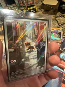 Litleo 139/132 Illustration Rare Pokemon ME01: Mega Evolution Full Art Holo NM/M - Image 5