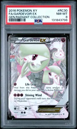 2016 POKEMON XY GENERATIONS RADIANT COLLECTION #RC30 FULL ART/GARDEVOIR EX PSA 8 - Image 1