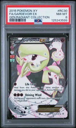 2016 POKEMON XY GENERATIONS RADIANT COLLECTION #RC30 FULL ART/GARDEVOIR EX PSA 8 - Image 1