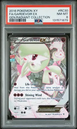 2016 POKEMON XY GENERATIONS RADIANT COLLECTION #RC30 FULL ART/GARDEVOIR EX PSA 8 - Image 1
