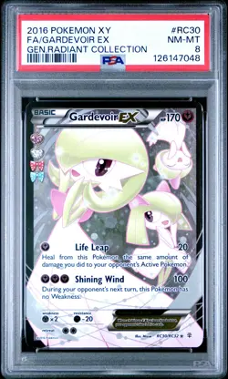 2016 POKEMON XY GENERATIONS RADIANT COLLECTION #RC30 FULL ART/GARDEVOIR EX PSA 8 - Image 1