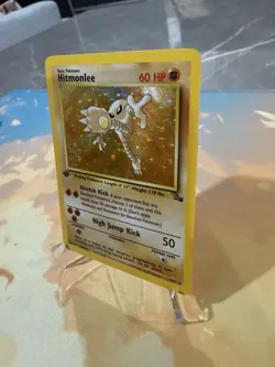 Pokemon TCG - Hitmonlee 7/62 Fossil Holo Rare 1st Edition - WoTC - Image 2
