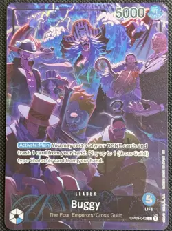 One Piece Card Game - Buggy OP09-042 Alt Art Leader English- 2nd anniversary eng - Image 1