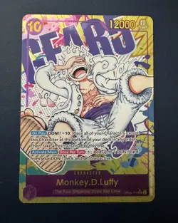 One Piece TCG | OP05-119 | Monkey.D.Luffy | Gear 5 | Parallel | SEC | Bandai NM - Image 2