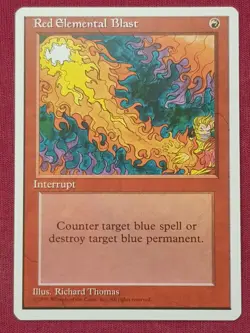 Magic The Gathering 4TH EDITION RED ELEMENTAL BLAST red card MTG FOURTH - Image 1