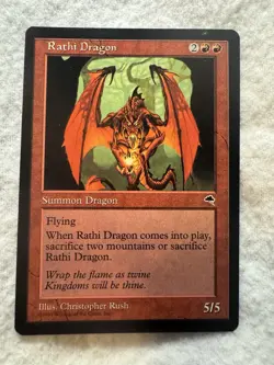 MTG - Rathi Dragon - Never Played! - Tempest #196 - NM+ - Rare - EN - Regular - Image 1