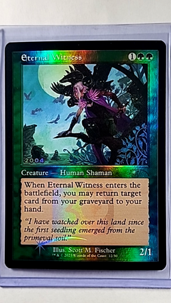 2023 MTG Magic the Gathering 30th Anniversary Promo Foil Retro Eternal Witness - Image 1