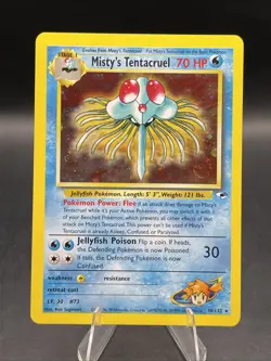 Pokemon Misty's Tentacruel 010/132 Gym Heroes Holo TCG NM - Image 1
