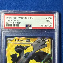 Zekrom EX 158/086 Full Art Ultra Rare Black Bolt Pokemon TCG PSA 10 - Image 2