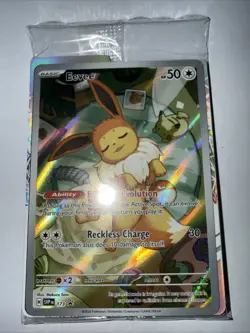Pokemon TCG Eevee Promo Card SVP 173 Holo Rare Sealed - Image 1