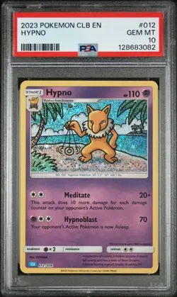 2023 Pokemon TCG Classic Collection - #012 HYPNO - PSA 10 GEM MINT - Image 1
