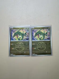 2x Rayquaza 153/217 Pokemon Mega Evol Ascended Heroes Reverse Holo Friend Ball - Image 1