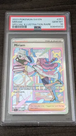 MIRIAM 2023 Pokemon #251/198 PSA 10 GEM-MINT Scarlet & Violet SPECIAL ILL. RARE! - Image 1