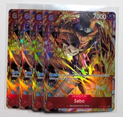 Sabo (Illustration Box Vol.5) OP05-007 One Piece Promo Cards x4 PLAYSET - Image 1