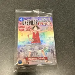 Bandai Namco Monkey.D.Luffy Promo Card College Basketball US Voyage One Piece C. - Image 1