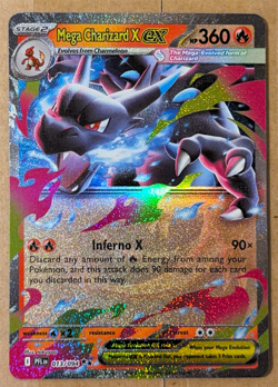 Mega Charizard X ex 013/094 Phantasmal Flames Pokemon Card Pack Fresh - Image 1