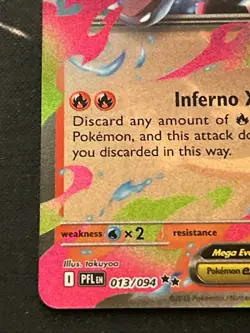 Pokemon TCG Mega Charizard X Ex Phantasmal Flames 013/094 Near Mint Pack Fresh - Image 5