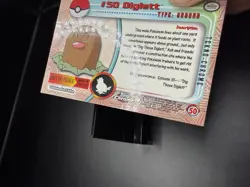 TEKNO Diglett #50 Topps Chrome 2000 Series 1 T.V Holo Pokemon Card TCG - Image 3