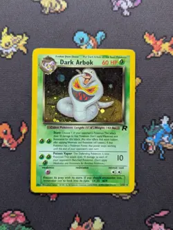 Dark Arbok Holo 2/82 Team Rocket Set Pokemon Card Vintage Rare MP/VG 2000 - Image 1