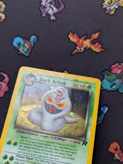 Dark Arbok Holo 2/82 Team Rocket Set Pokemon Card Vintage Rare MP/VG 2000 - Image 5
