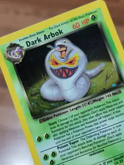 Dark Arbok Rare Holo Pokemon Card Team Rocket 2/82 Basic 1999 Holographic MP! - Image 2